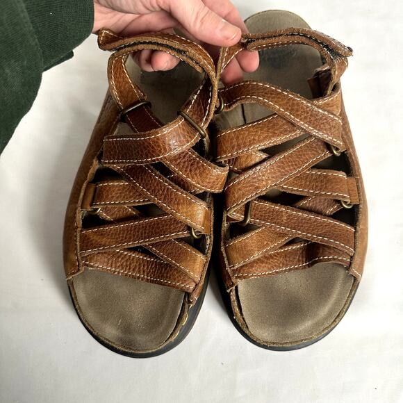 Vintage Dr. Martens Dune Fisherman Leather Chunky Sole Platform Sandals Sz US 10 - Picture 13 of 16